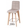 Tabouret de bar ZAO contemporain piètement rotatif T 9803