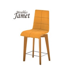 Tabouret de bar ZAO contemporain piètement rotatif T 9803
