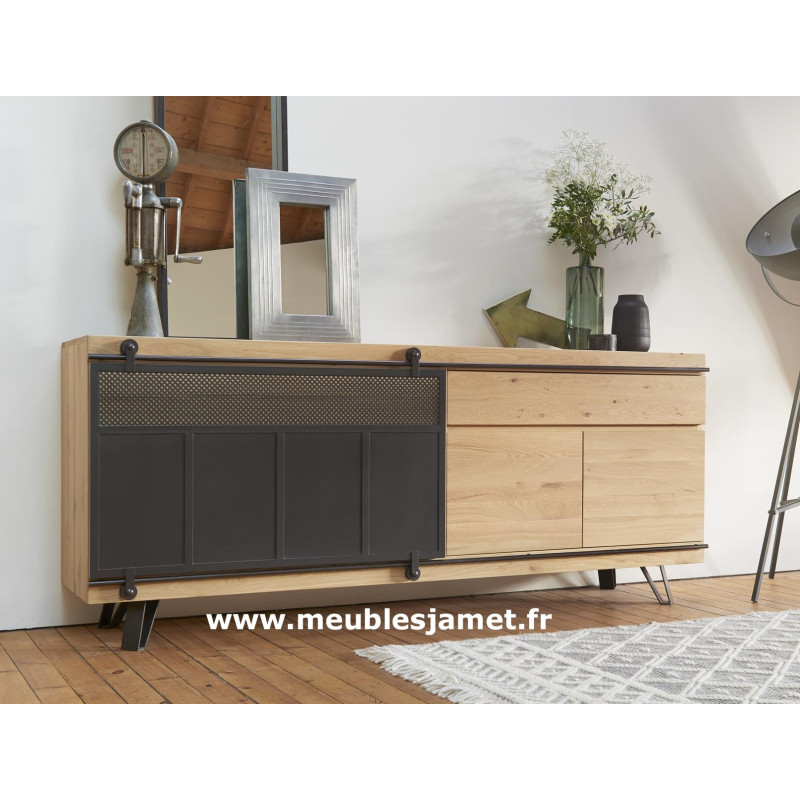 Enfilade contemporaine porte métal