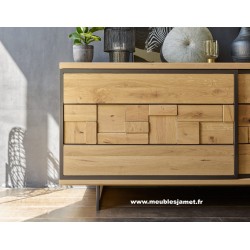 Enfilade Contemporaine chêne et métal