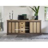 Buffet bas Style Industriel 3 portes coulissantes Réf. A EU33 B