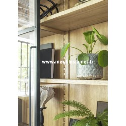 Buffet Vaisselier style Industriel 6 portes A EU63 B