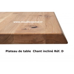 Table rectangulaire Chêne et métal Réf. P7 