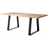 Table chêne et métal Réf. C P7