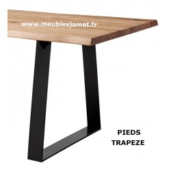 Table Ovale Bois et Métal C P4 DO