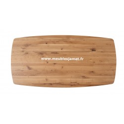 Table Ovale Bois et Métal C P4 DO