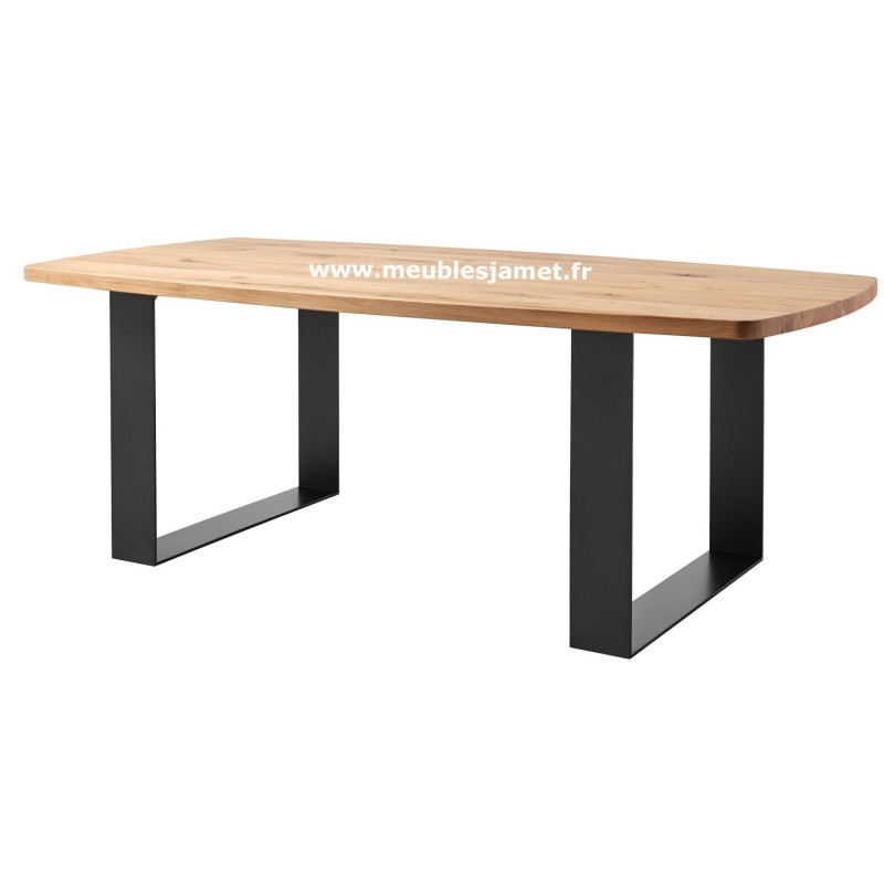Table Style Contemporain  chêne et métal Réf. C P2 DO