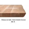 Table rectangulaire chêne massif métal C P2 DR