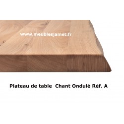 Table rectangulaire chêne massif métal C P2 DR