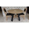 Table ronde Style Atelier en chêne