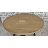 Table ronde Style Atelier en chêne