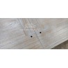 Table Style Industriel en chêne massif avec 2 allonges