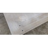 Table Style Industriel en chêne massif avec 2 allonges