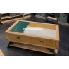 Table basse relevable bois et métal A4670M