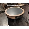 Table basse ronde Bois et métal