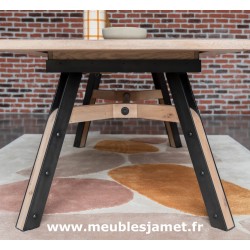 Pieds bois et métal