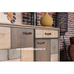 Buffet bas  2 portes Style PATCHWORK A2942 PC