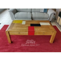 Table basse PATCHWORK de couleur HONORINE