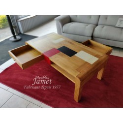 Table basse PATCHWORK de couleur HONORINE