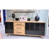 Meuble bas Style Contemporain bois et métal Réf. GAL40 C