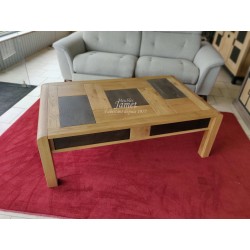 Table basse dessus PATCHWORK en chêne Réf. JMJ