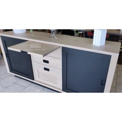Buffet bas 2 portes coulissantes Contemporain Réf. TREMEOC