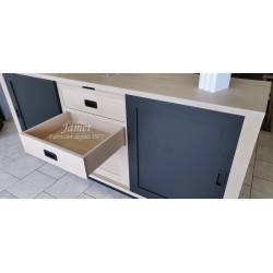 Buffet bas 2 portes coulissantes Contemporain Réf. TREMEOC