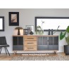 Meuble bas Style Contemporain bois et métal Réf. GAL40 C