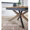 Table chêne et métal sur mesure 