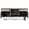 Buffet enfilade 3 portes 2 tiroirs Patchwork de bois