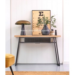 Console Style Industriel  Bois et métal Réf. GAL79 C