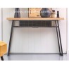 Console Style Industriel  Bois et métal Réf. GAL79 C