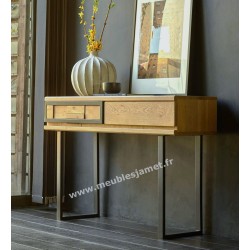 Console table Chêne et métal Réf. PRI79 C