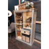 Armoirette Style Industriel Bois et métal A EU24 GRIS