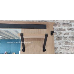 Porte-Manteaux Style contemporain chêne et métal A 5213 A