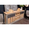 Meubles bas Style Industriel chêne et métal  Réf. A EU33 GRIS
