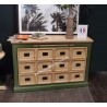Commode 3 tiroirs Style Industriel Réf. A EU34 VERT