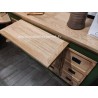 Commode 3 tiroirs Style Industriel A EU34 VERT
