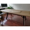 Table Contemporaine Chêne et Métal Réf. MALAKOFF