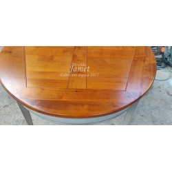 Table Ovale dessus Merisier La Croisie
