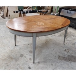 Table Ovale dessus Merisier La Croisie