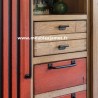 Vitrine Style Industriel Bois et Métal A 5647 A