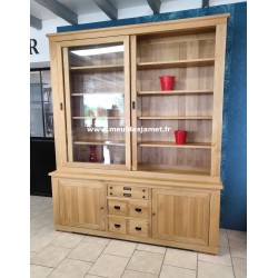 Buffet vaisselier Contemporain Chêne Massif Réf. CHÂTEAUDUN
