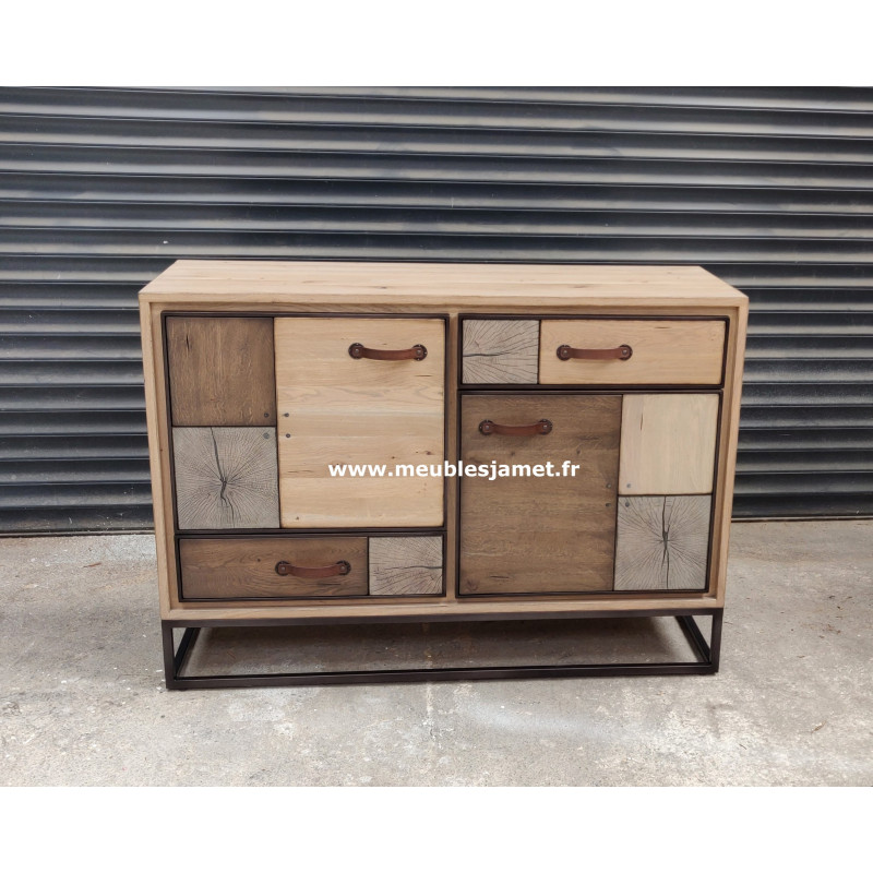 Buffet bas  2 portes Style PATCHWORK A2942 PC