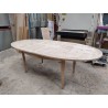 Table Ovale en chêne dessus PATCHWORK Réf. VALFRAMBERT