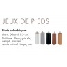 Pieds Cylindrique