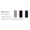 Jeu de 4 pieds carrés Hauteur 20 cm