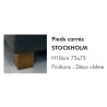 Jeux de 4 pieds carrés STOCKHOLM Hauteur 10 cm