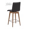 Tabouret de Bar LINA Piètement rond conique rotatif T9810/T9812