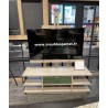 Meuble TV Chevalet en Chêne 